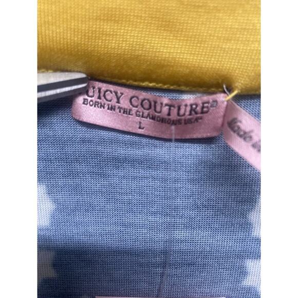 Juicy Couture Women’s Silk Regal Jackie Geometric Print Dress Size L Yellow Navy - Picture 6 of 9